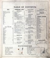 Table of Contents, Tuscarawas County 1875